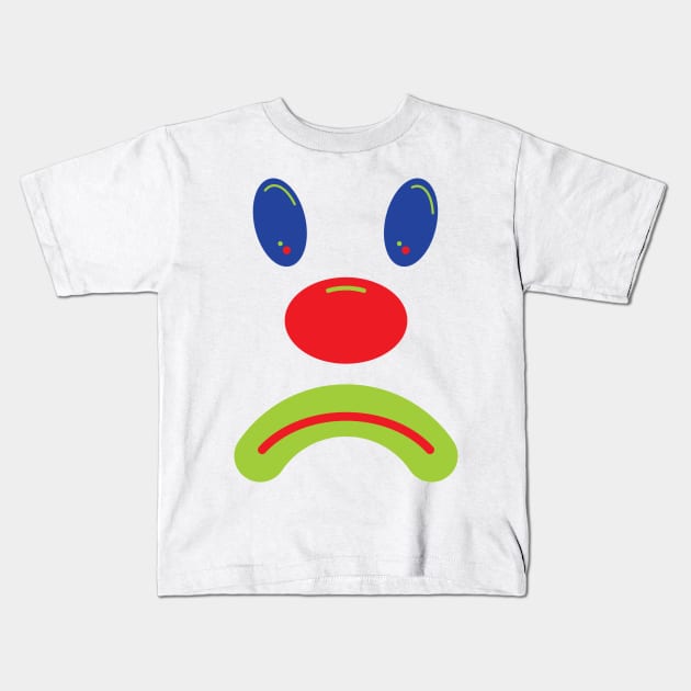 Sad Clown - RGB Kids T-Shirt by Squidoink